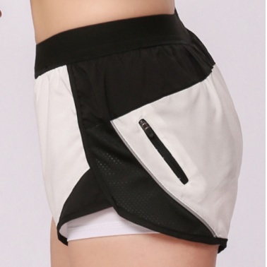 新款拉链运动瑜伽短裤女 夏季跑步健身透气薄款运动休闲短裤